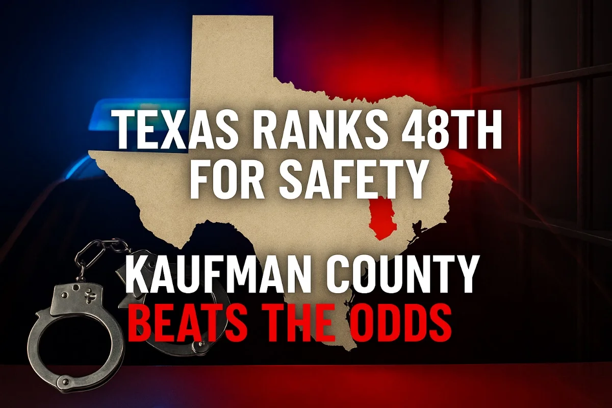 Study Says Texas Is One of the Least Safe States, But Kaufman County’s Numbers Tell a Different Story